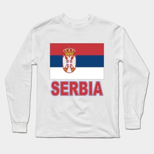 The Pride of Serbia - Serbian Flag Design Long Sleeve T-Shirt